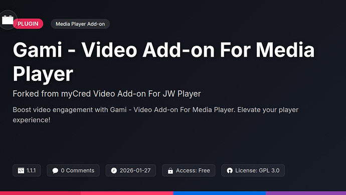 myCred Video Add-on For JW Player