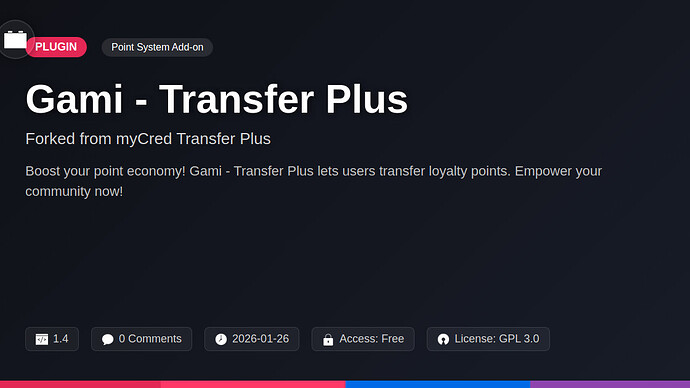 myCred Transfer Plus