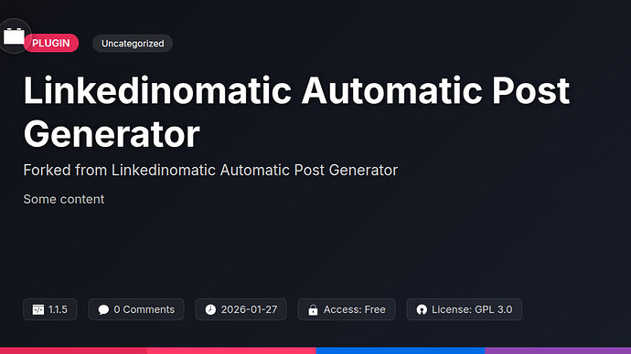 Linkedinomatic Automatic Post Generator