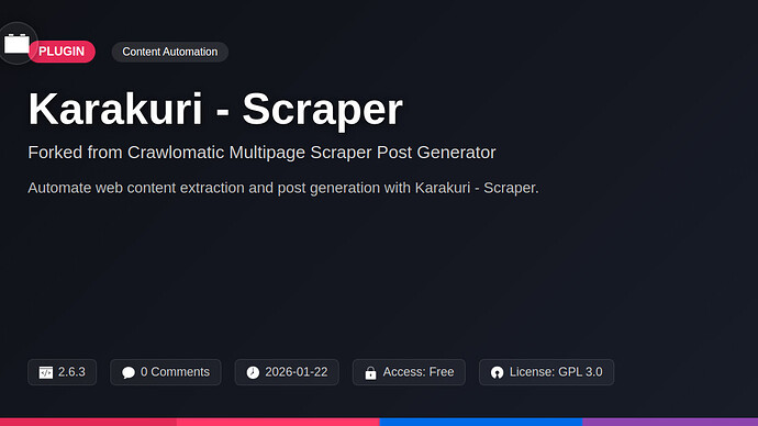 Crawlomatic Multipage Scraper Post Generator