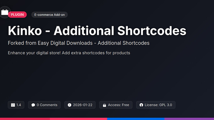 Awesome Downloads - Additional Shortcodes