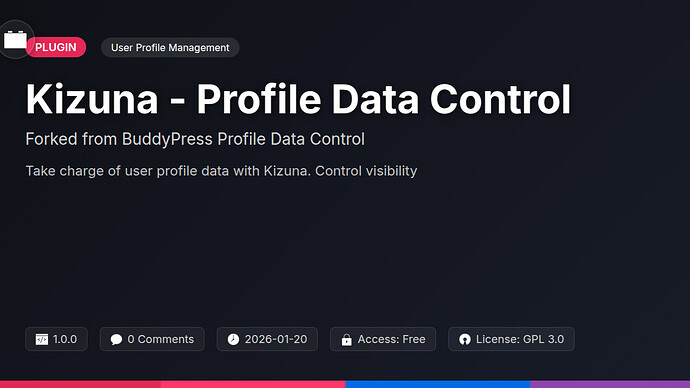 BuddyPress Profile Data Control