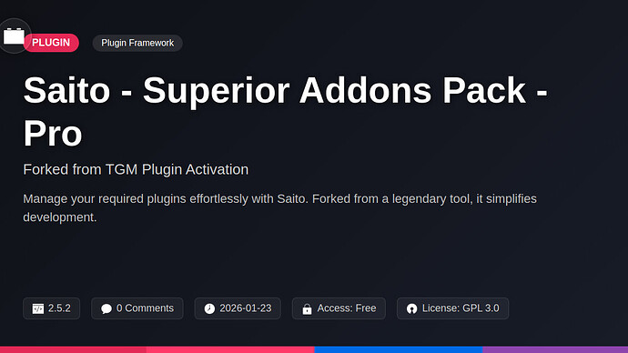 TGM Plugin Activation