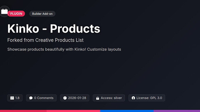 Creative Products List