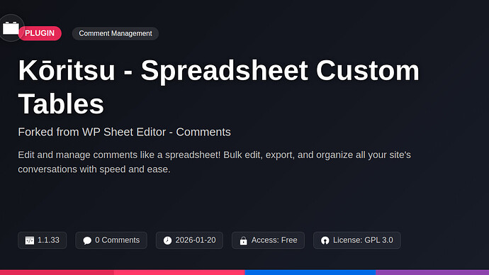 GridScribe - Comments