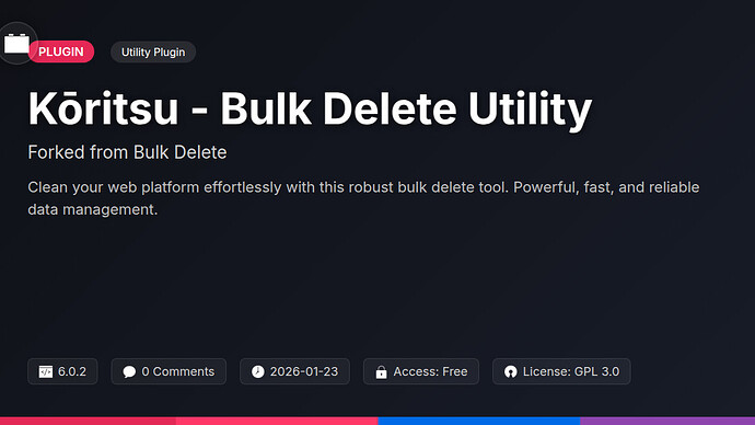 Bulk Delete