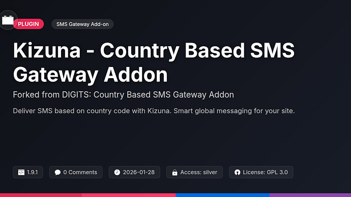 DIGITS: Country Based SMS Gateway Addon
