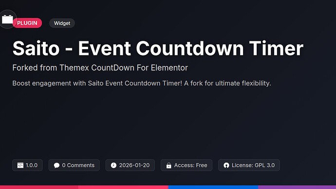 Saito - Event Countdown Timer