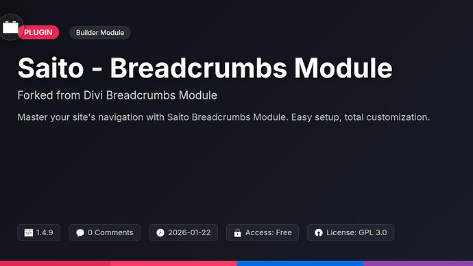 Divi Breadcrumbs Module
