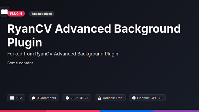 RyanCV Advanced Background Plugin