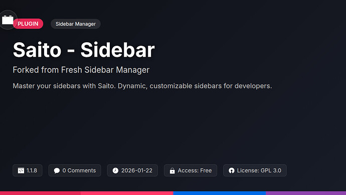 Fresh Sidebar Manager