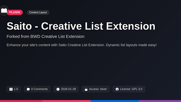 BWD Creative List Extension