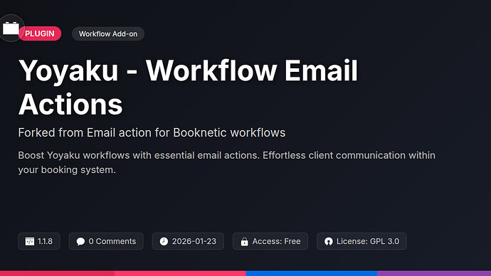 Email action for Booknetic workflows