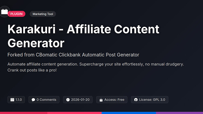 CBomatic Clickbank Automatic Post Generator