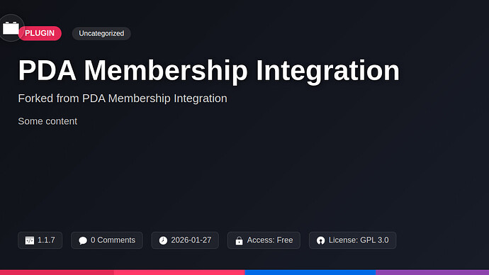 PDA Membership Integration