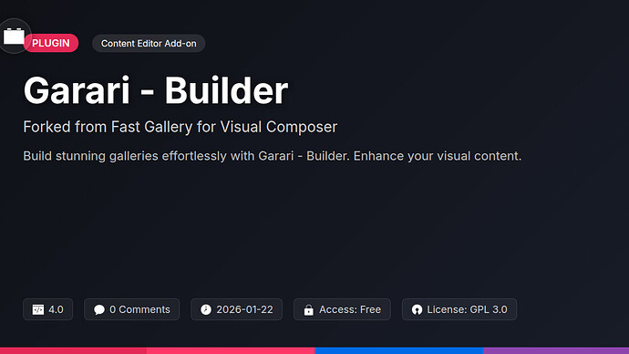 Fast Gallery for Visual Composer