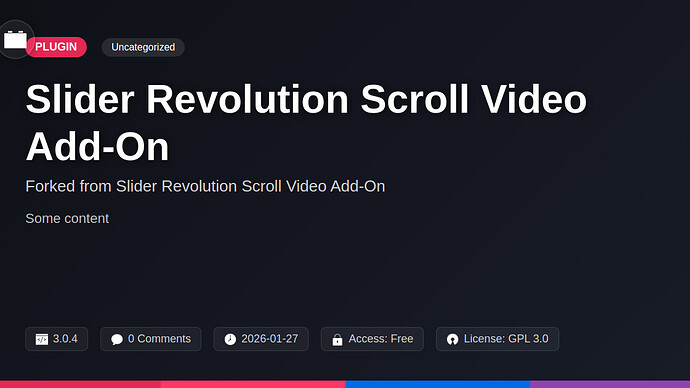 Slider Revolution Scroll Video Add-On