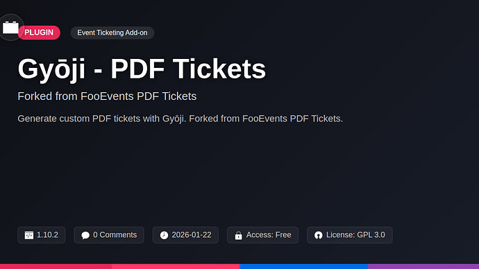 FooEvents PDF Tickets