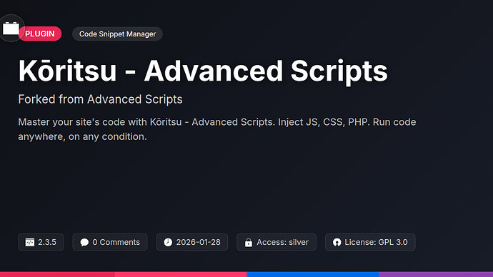 Advanced Scripts