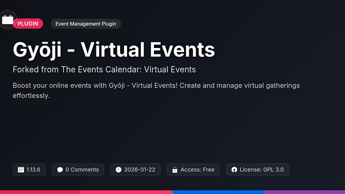 The Events Calendar: Virtual Events