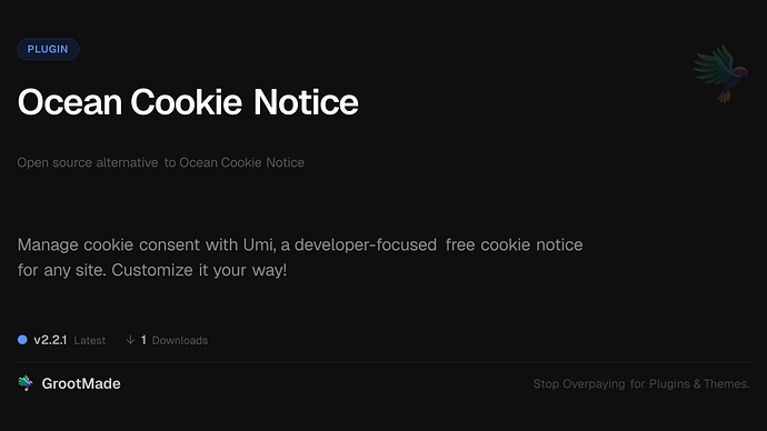 Ocean Cookie Notice