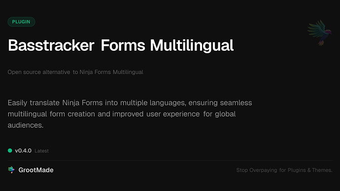Basstracker Forms Multilingual
