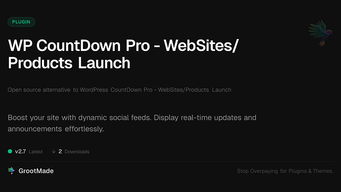 WP CountDown Pro - WebSites/Products Launch