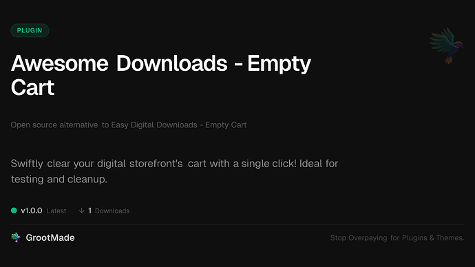 Awesome Downloads - Empty Cart