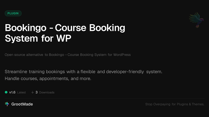 Bookingo - Course Booking System for WP