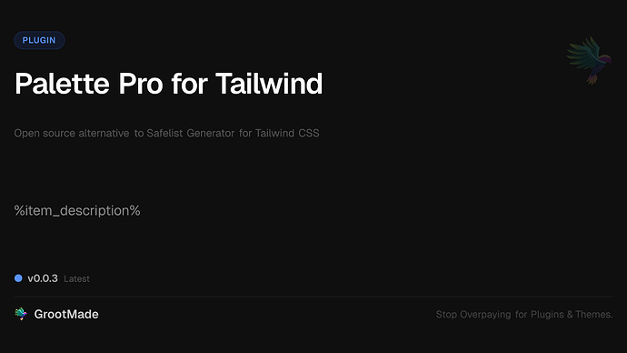 Palette Pro for Tailwind