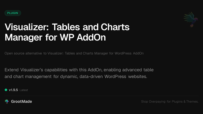 Visualizer: Tables and Charts Manager for WP AddOn