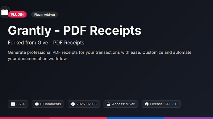 Libera - PDF Receipts