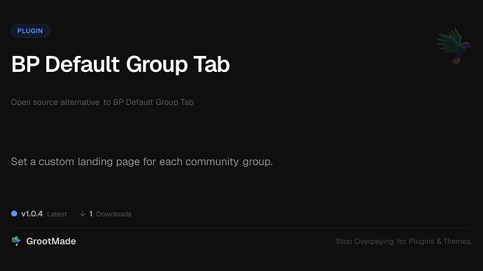 BP Default Group Tab