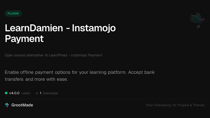 LearnDamien - Instamojo Payment