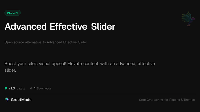 Advanced Effective Slider
