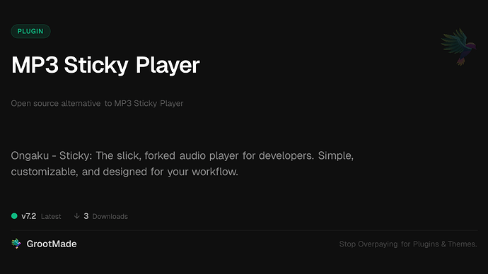 MP3 Sticky Player