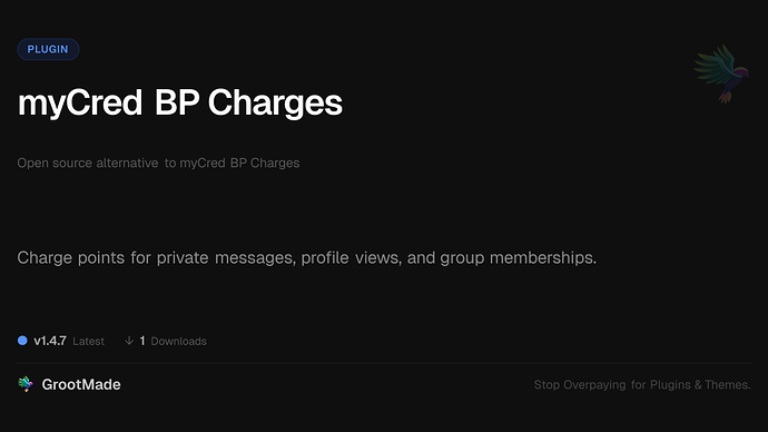 myCred BP Charges