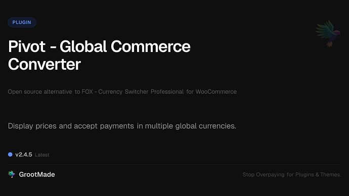 Pivot - Global Commerce Converter