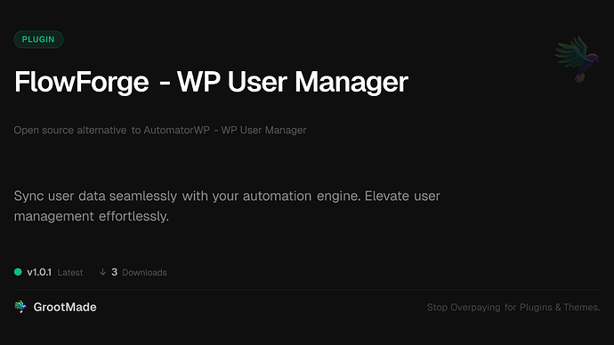 FlowForge - WP User Manager