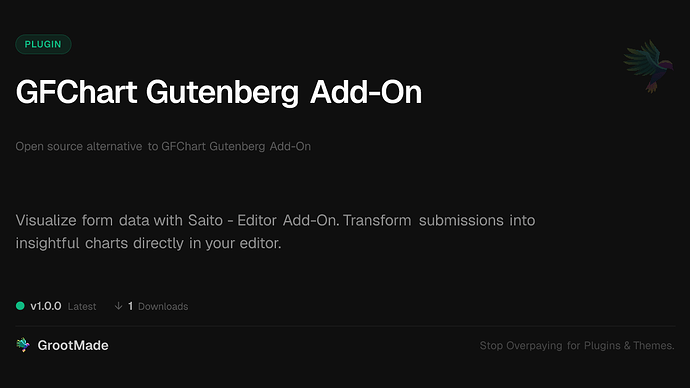 GFChart Gutenberg Add-On