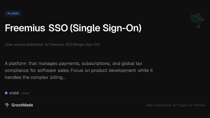 Freemius SSO (Single Sign-On)