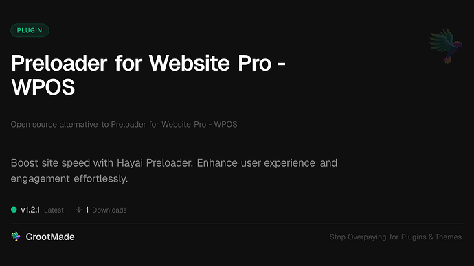 Preloader for Website Pro - WPOS