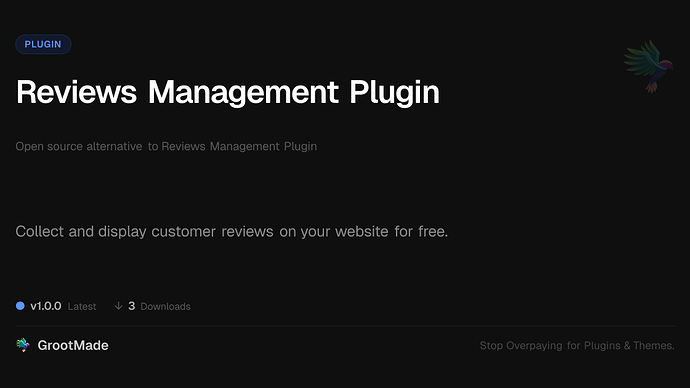 Reviews Management Plugin