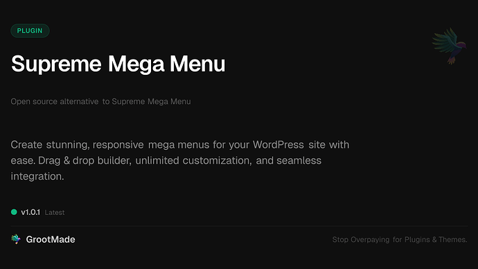 Supreme Mega Menu
