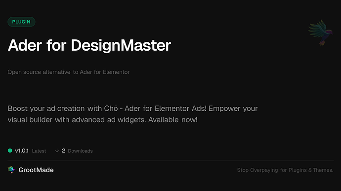 Ader for DesignMaster