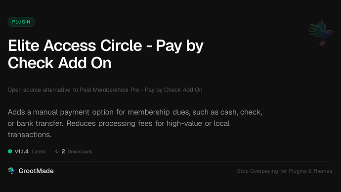 Elite Access Circle - Pay by Check Add On