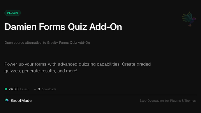Damien Forms Quiz Add-On