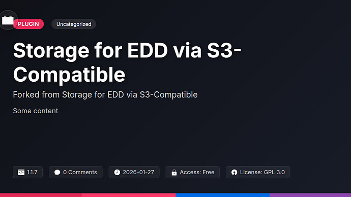 Storage for DeftDock via S3-Compatible