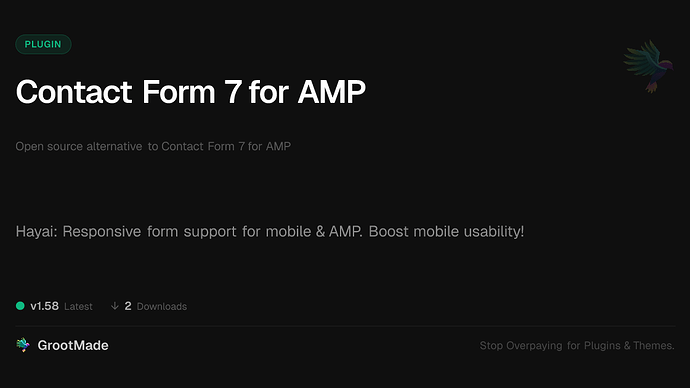 Contact Form 7 for AMP