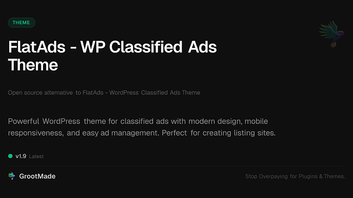 FlatAds - WP Classified Ads Theme